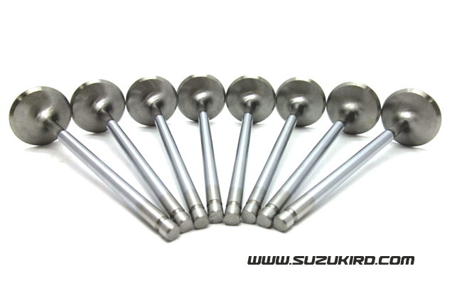 Stainless Steel Exhaust Valve for SOLID lifters ONLY Set of 8
